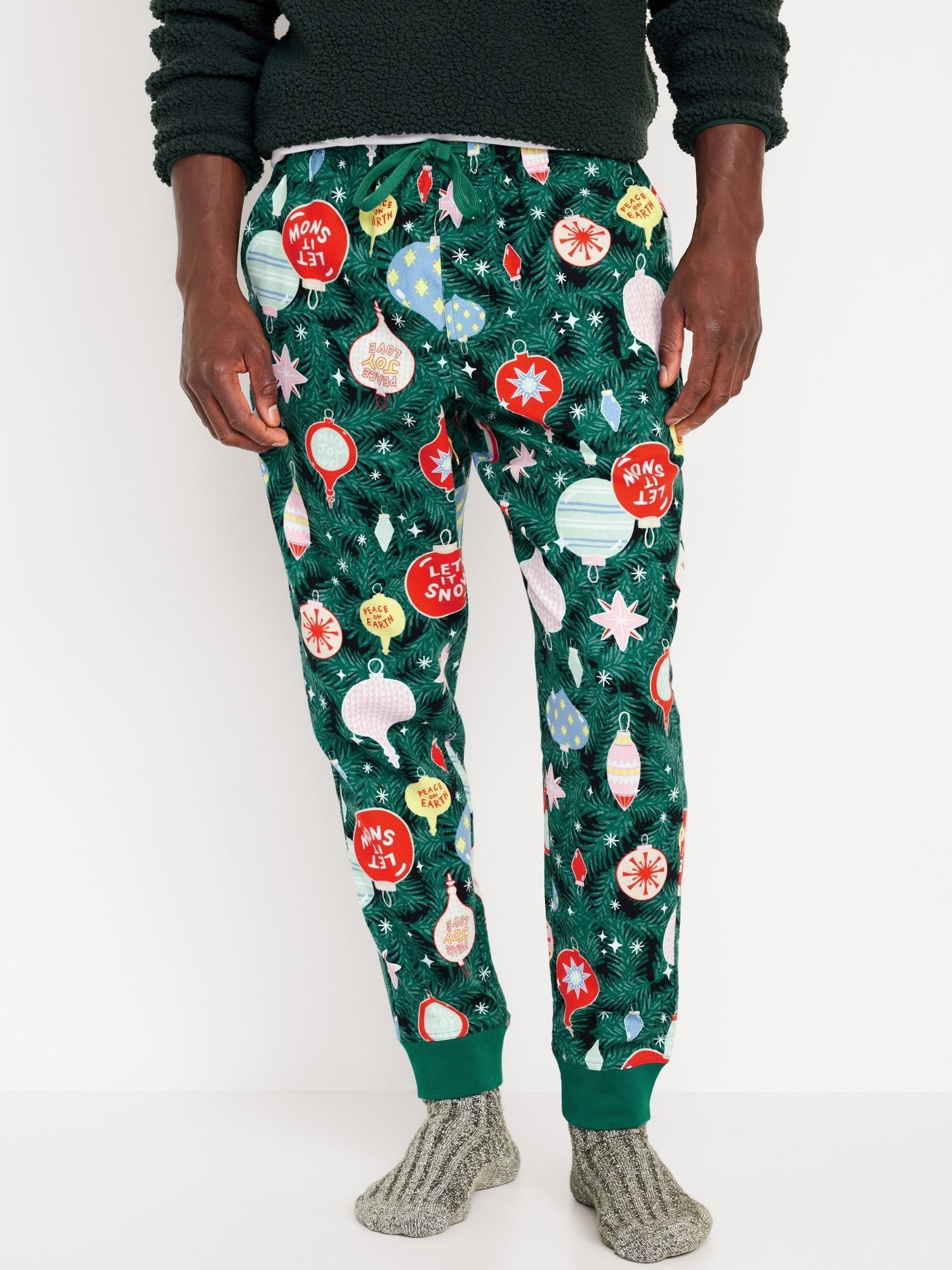 Matching Printed Flannel Jogger Pajama Pants Product Image