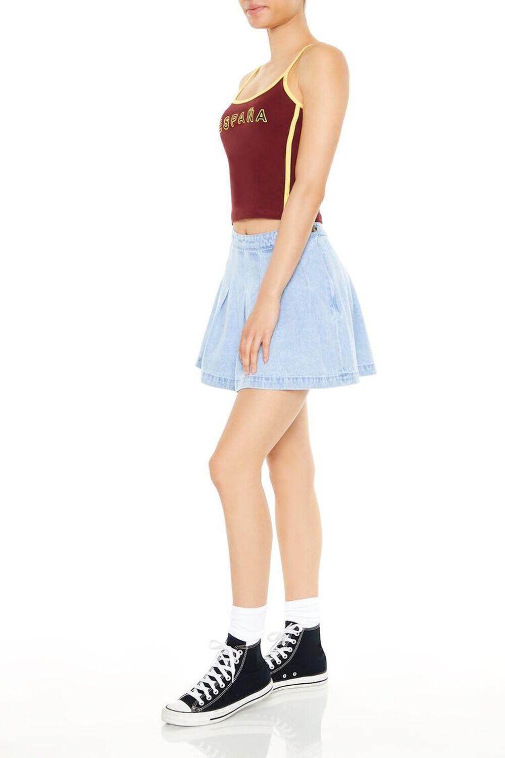 Bratz x F21 Pleated Denim Mini Skirt | Forever 21 Product Image