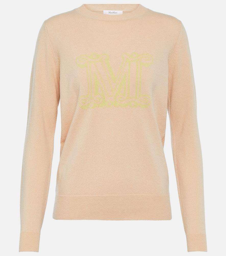 MAX MARA Pamir Logo Cashmere Sweater In Rose Product Image