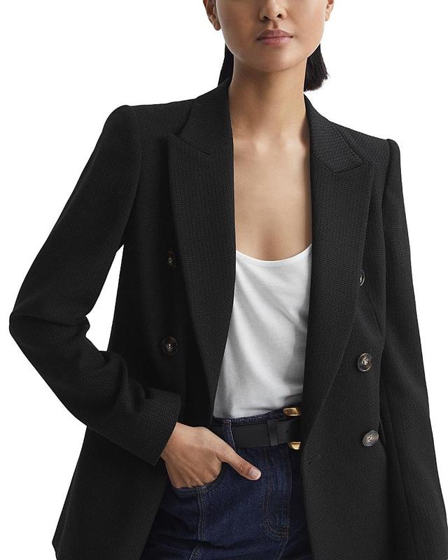 Womens Lana Woven Wool-Blend Blazer Product Image