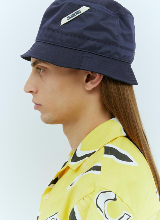 JACQUEMUS Le Bob Ovalie Bucket Hat In Navy Product Image