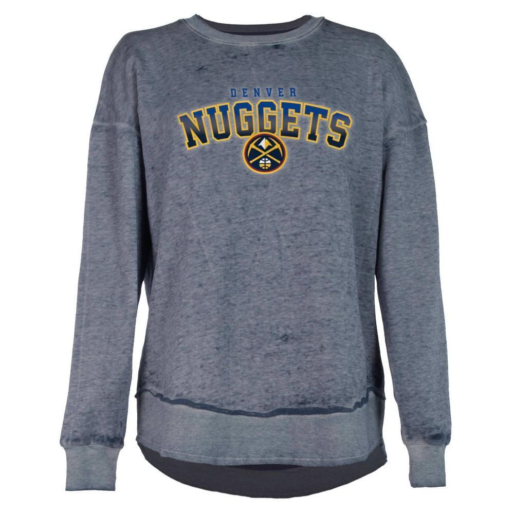 NBA New Orleans Pelicans Womens Ombre Arch Print Burnout Crew Neck Fleece Sweatshirt Product Image