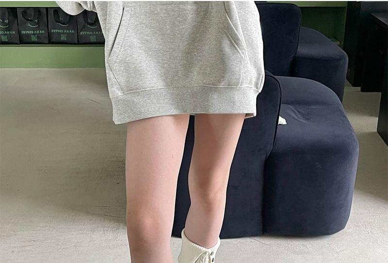 Plain Button Cable Knit Leg Warmers Product Image