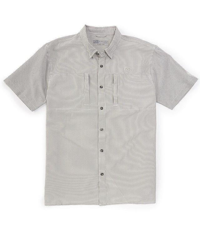 Drake Clothing Co. Short Sleeve Striped Seersucker Shirt Product Image