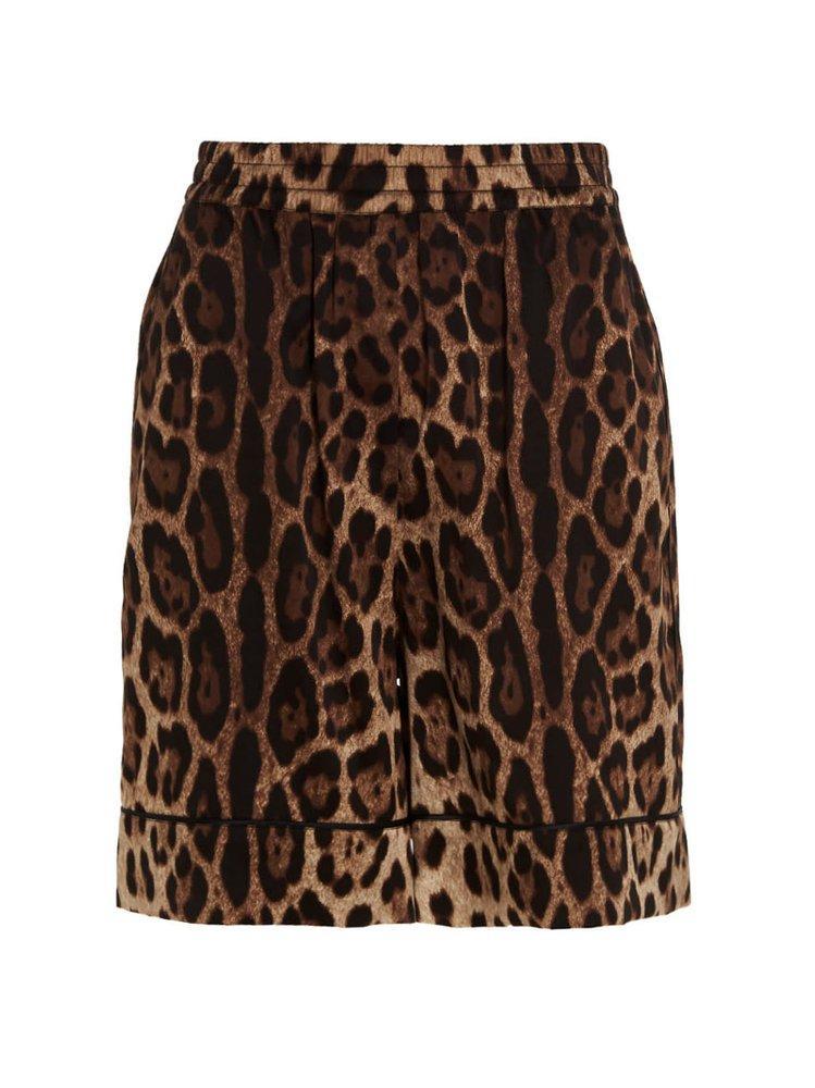 Leopard Shorts In Brown product image