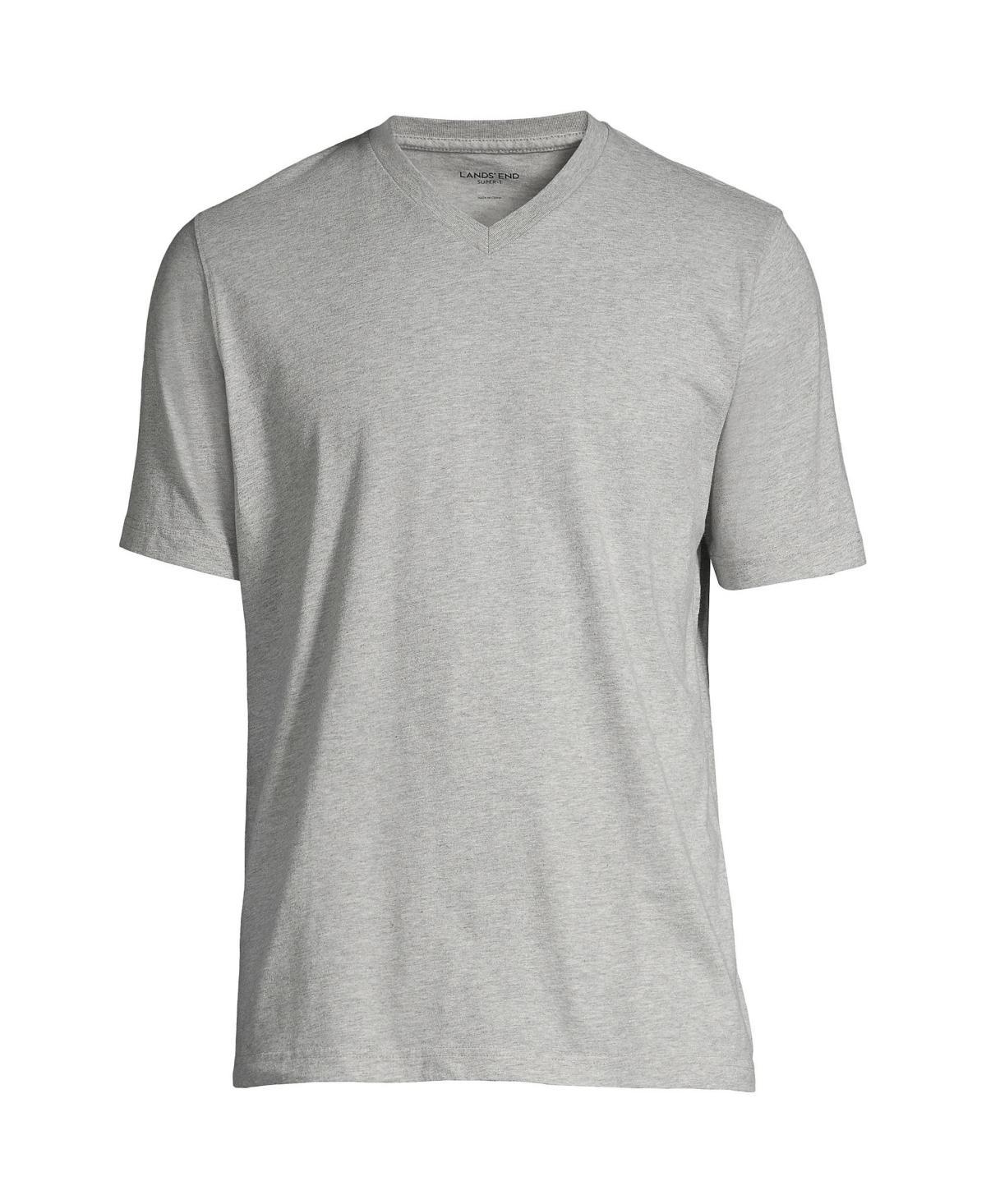 Lands End Big & Tall Super-t Short Sleeve V-Neck T-Shirt Product Image