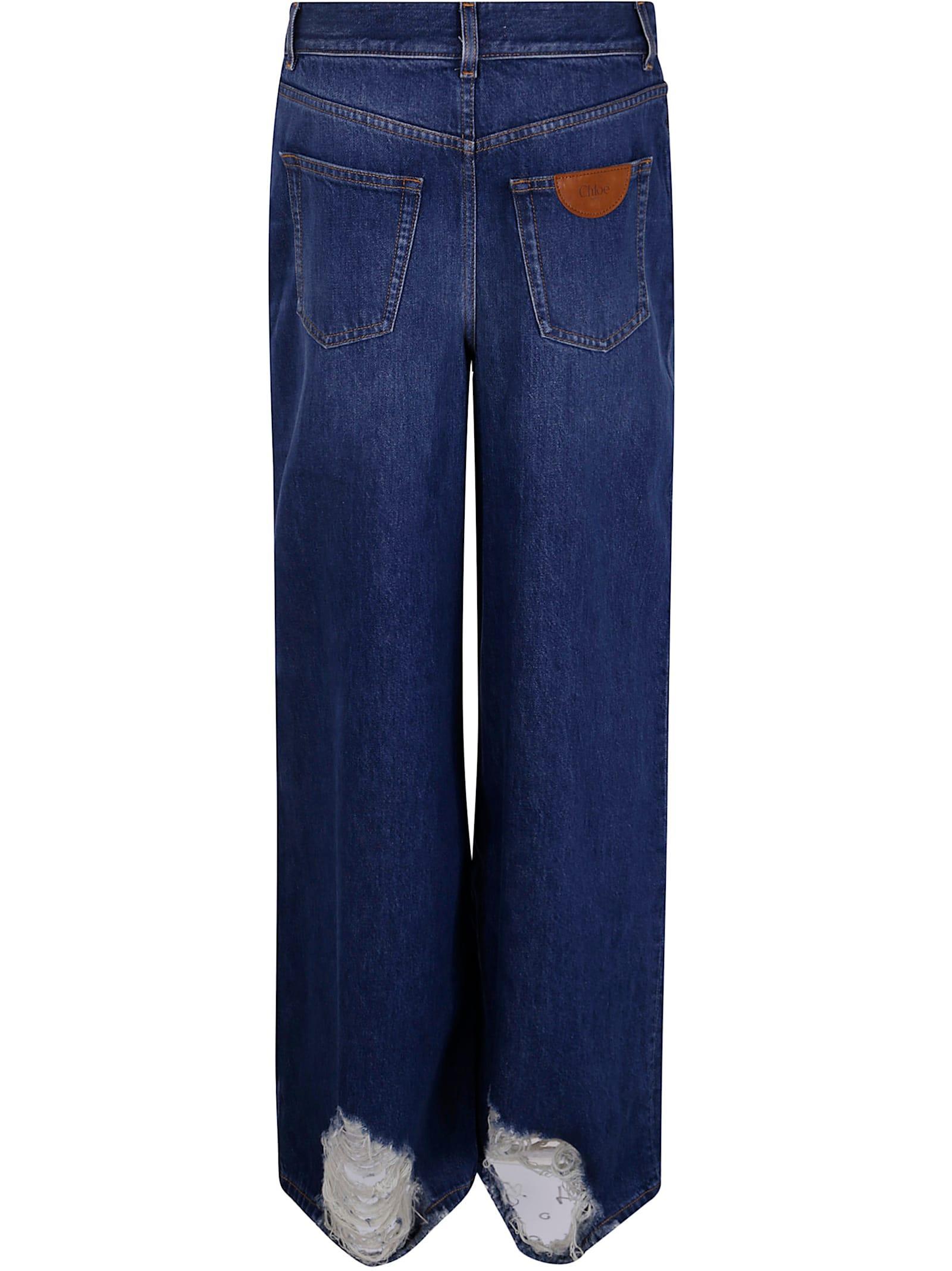 CHLOÉ Regular Denim In Blue Product Image