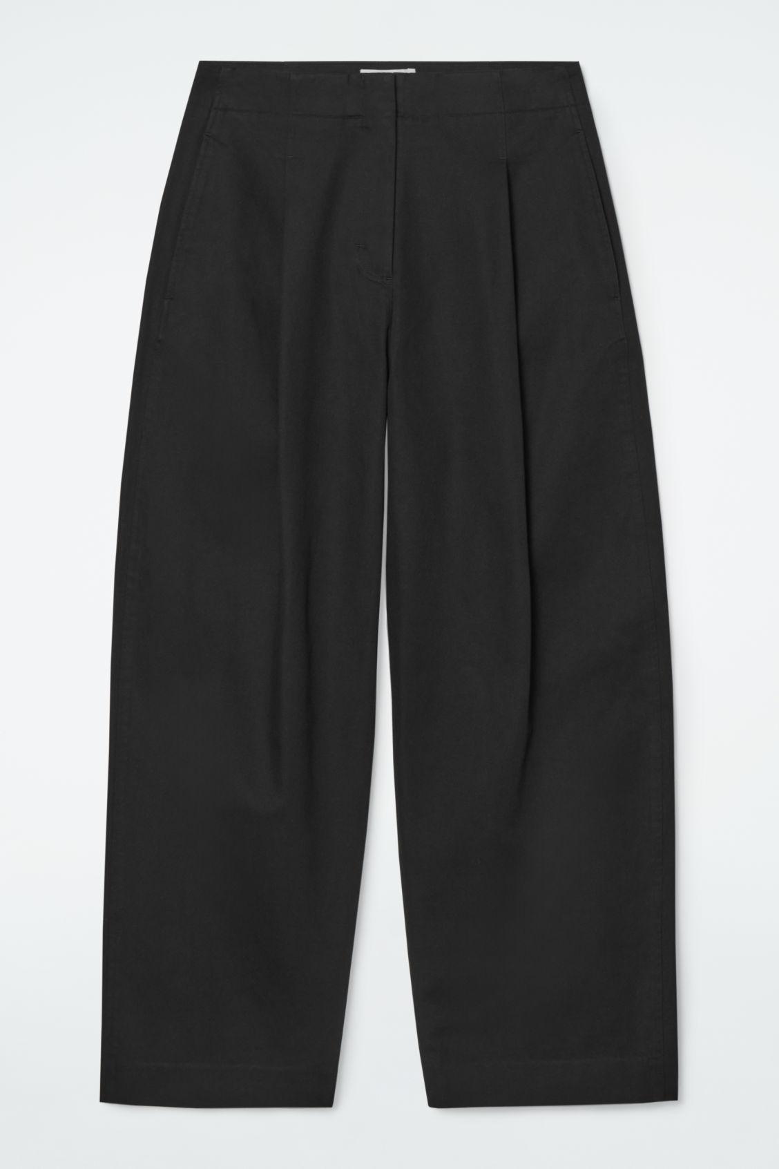 PLEATED BARREL-LEG CHINOS product image