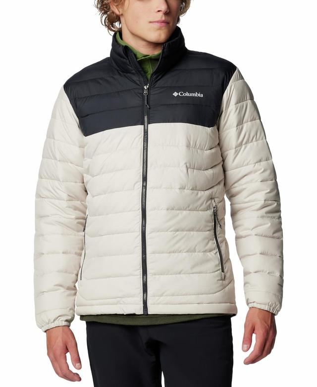 Mens Columbia Powder Lite II Jacket Dark Grey Product Image