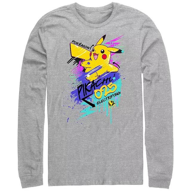 Mens Pokemon Pikachu Graffiti Graphic Tee Product Image