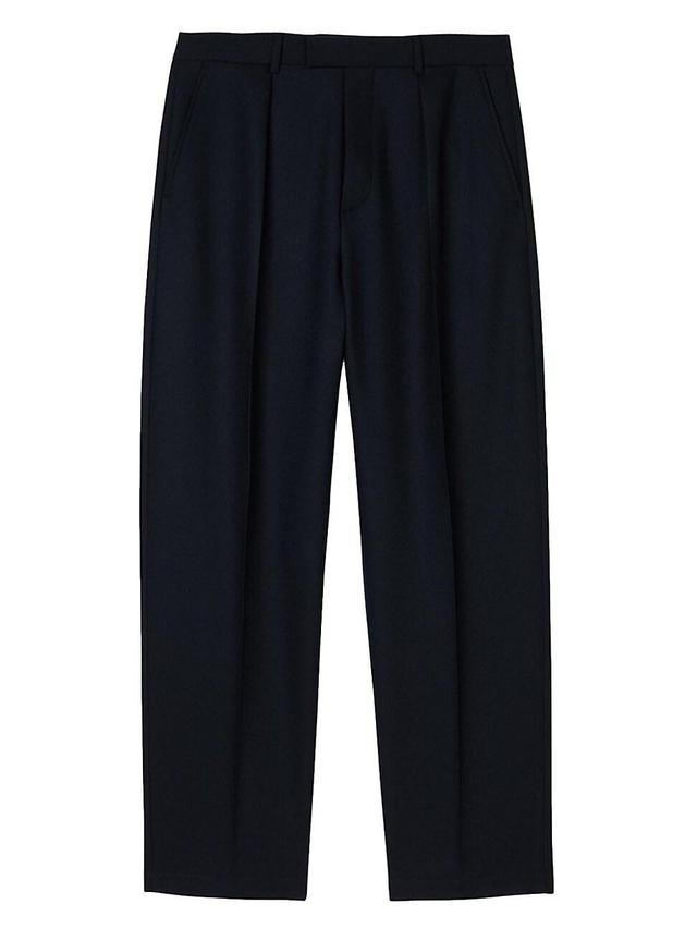 Mens Wide-Leg Trousers with Creases Product Image