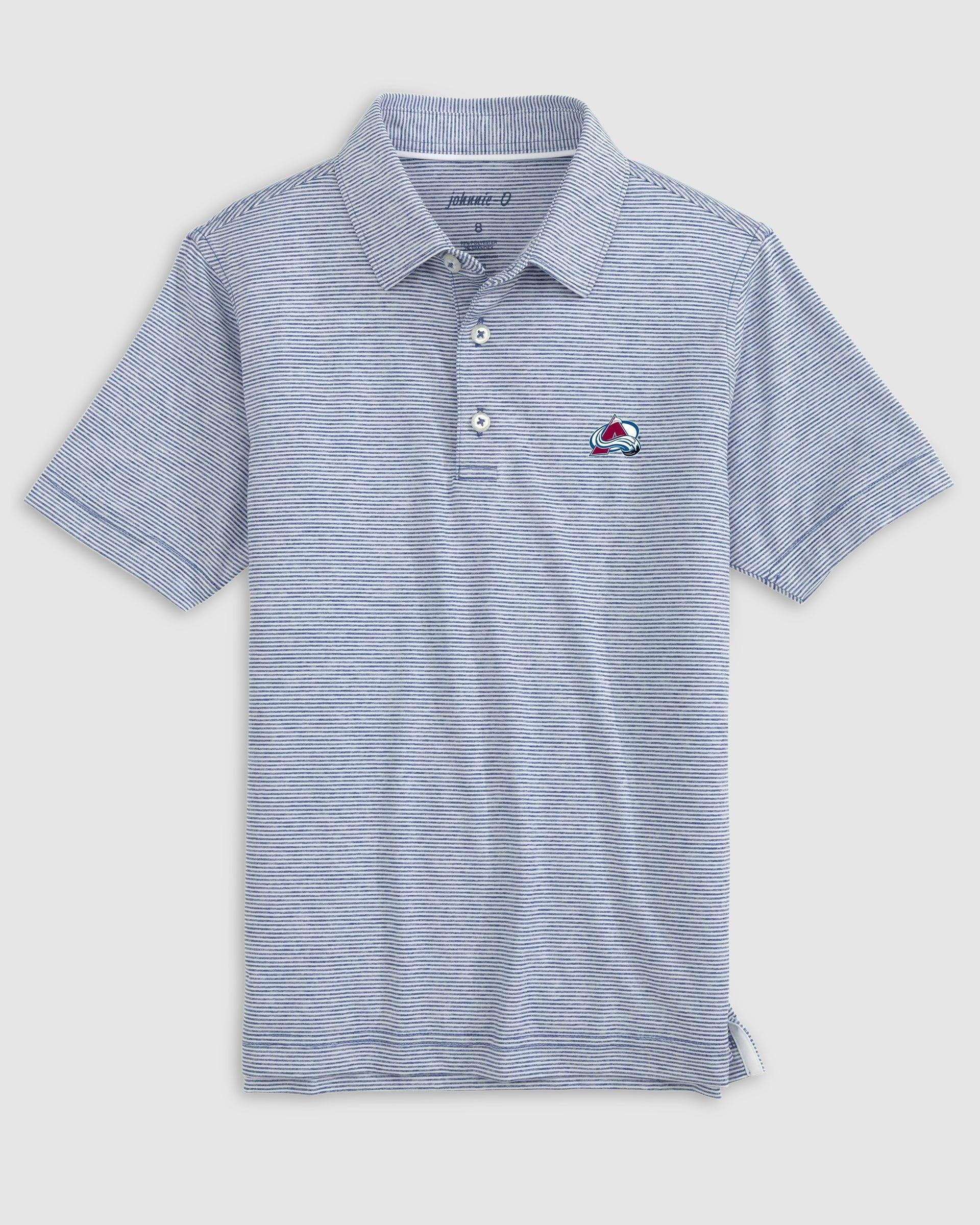 St. Louis Cardinals Lyndonn Striped Jersey Performance Polo - Cooperstown Logo Product Image