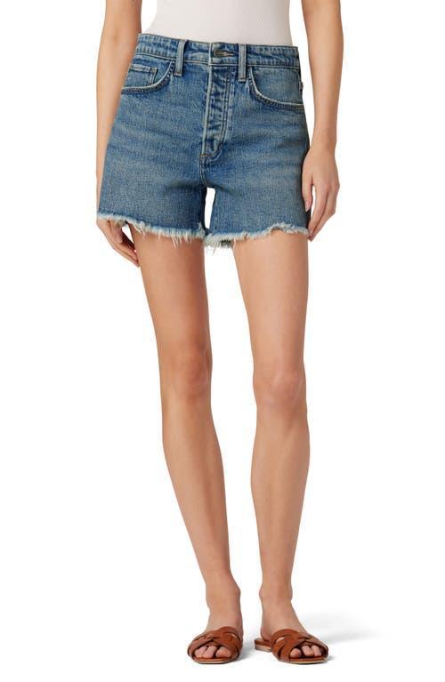 Womens The Jessie Frayed Denim Shorts Product Image