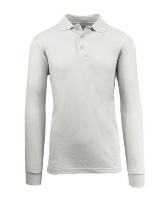 Men's Long Sleeve Pique Polo Shirt Product Image