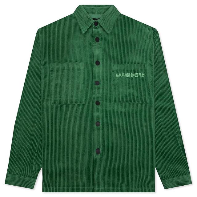 Trademark Wide Wale Snap Shirt - Green Male Product Image