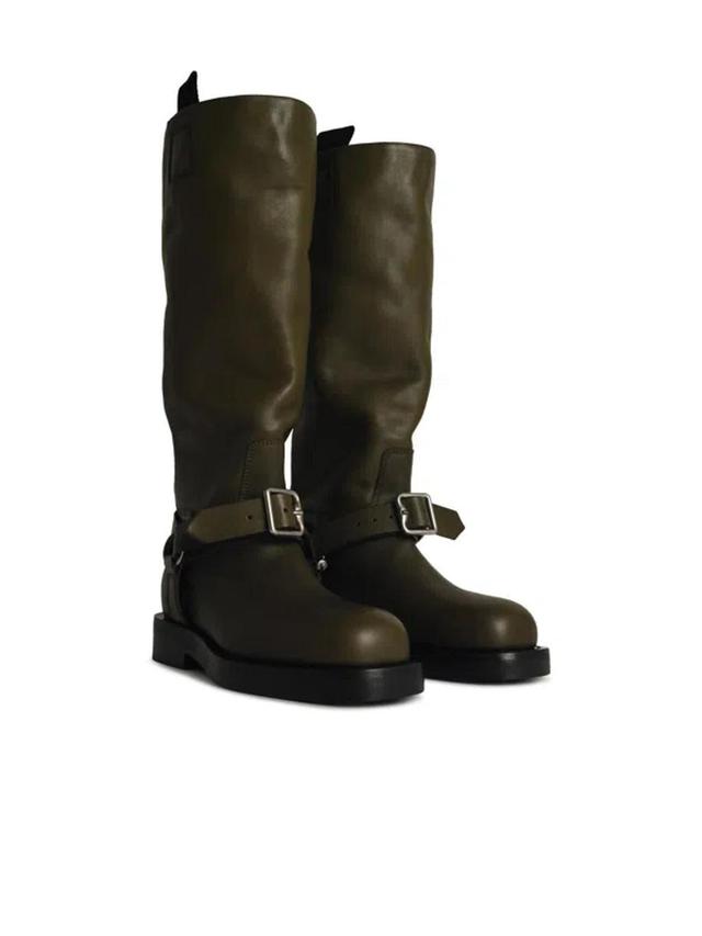 BURBERRY Green Lear Boots Product Image