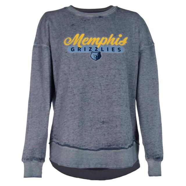 NBA Memphis Grizzlies Womens Burnout Crew Neck Fleece Sweatshirt Product Image