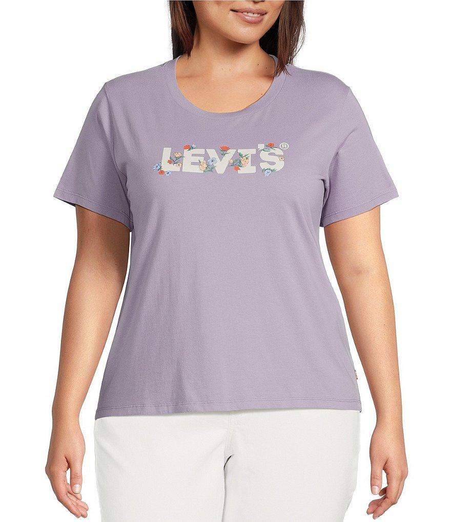 Levi's® Plus Size The Perfect Logo Tee Shirt Product Image