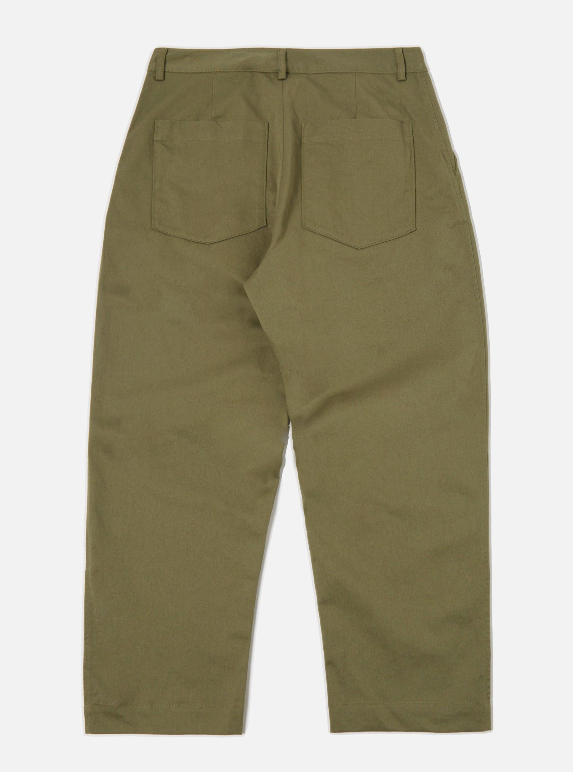 Universal Works Duke Pant in Light Olive Twill Product Image