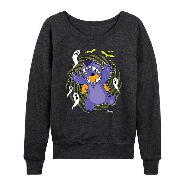 Disneys Lilo & Stitch Womens Halloween Ghosts Pullover Heather Grey Product Image