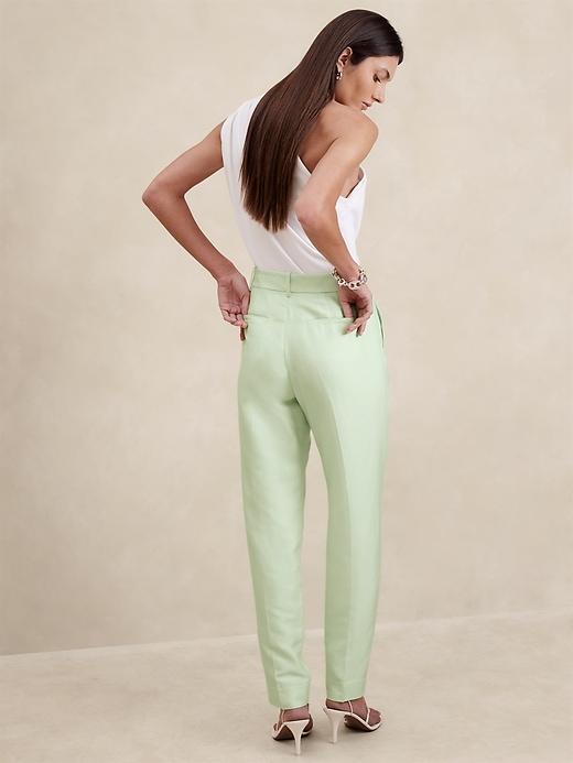 High-Rise Italian Viscose-Linen Pant Product Image