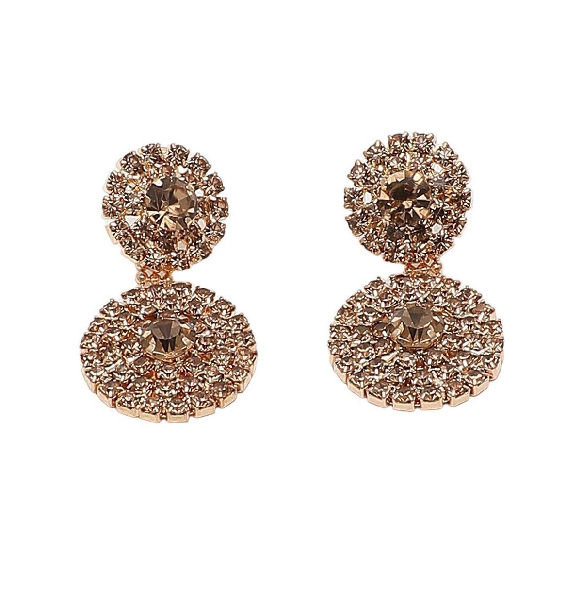 Sohi Womens Circular Drop Earrings Product Image