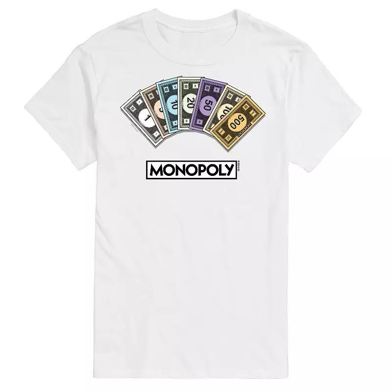 Big & Tall Monopoly Money Stack Graphic Tee, Mens Product Image