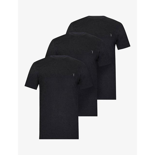 Mens Black Brace Tonic Pack Of Three Cotton-jersey T-shirts Product Image