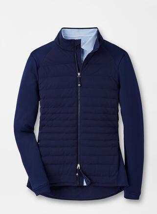 Peter Millar Angelo Womens Merge Hybrid Jacket | Color: Navy | Size: S Product Image