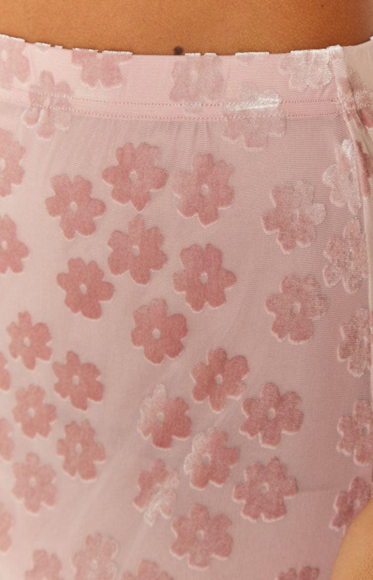 Late Night Pink Maxi Skirt Product Image