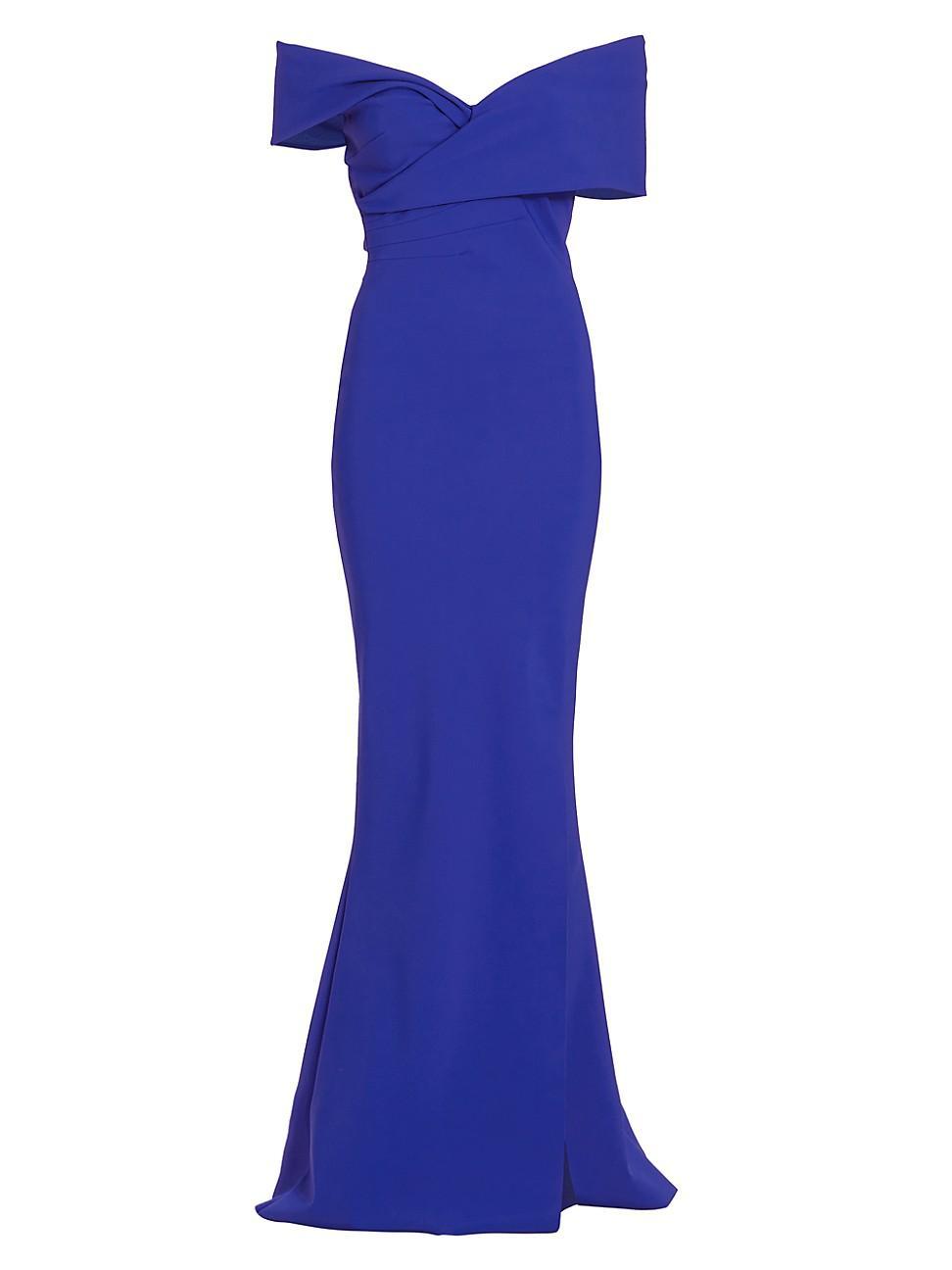 Womens Stretch Jersey Fishtail Gown Product Image