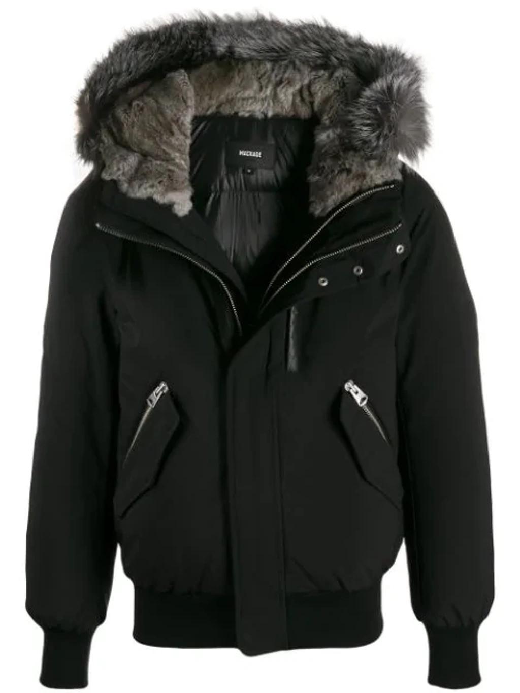 Dixon Padded Hooded Jacket In Black Product Image