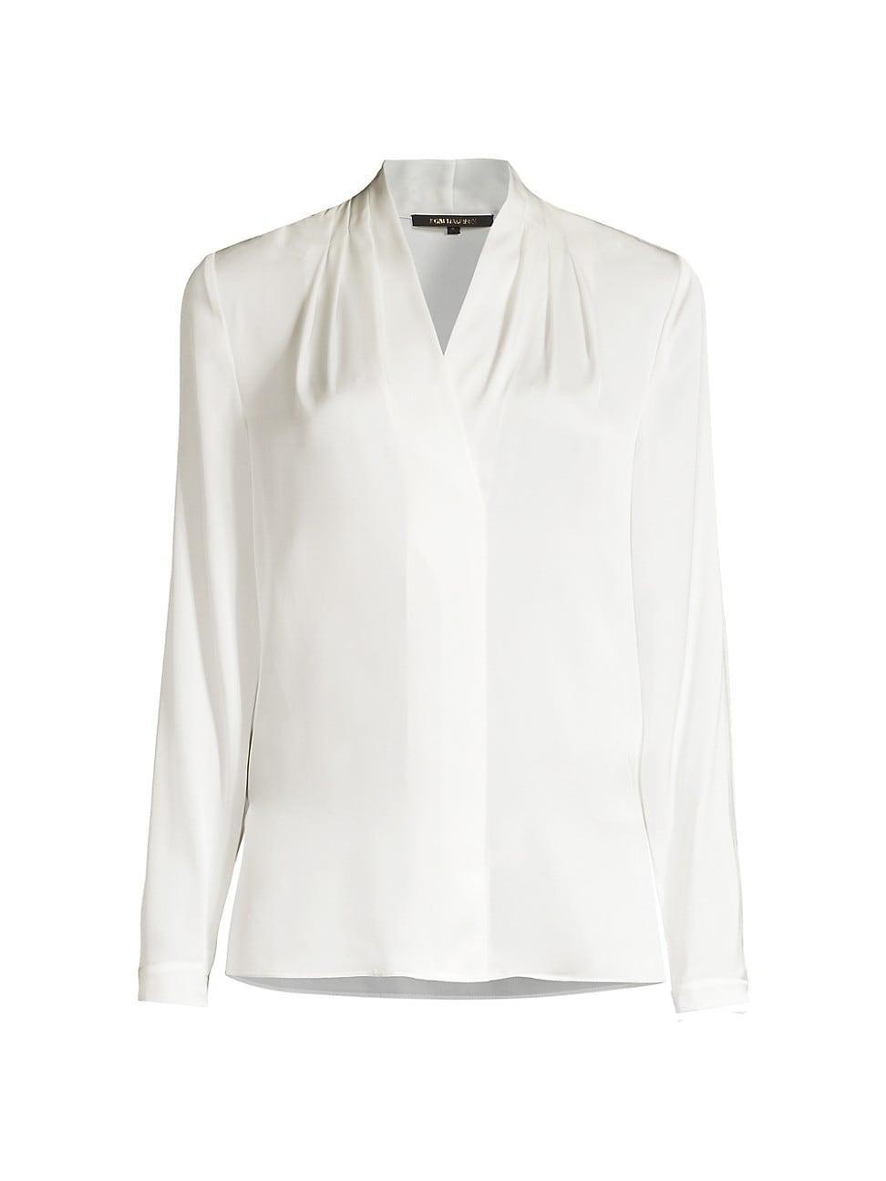 Womens Nellie Silk-Satin Blouse Product Image