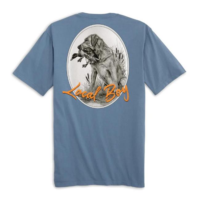 Local Boy® Men's S/S Slate Blue Full Retrieve T-Shirt Product Image