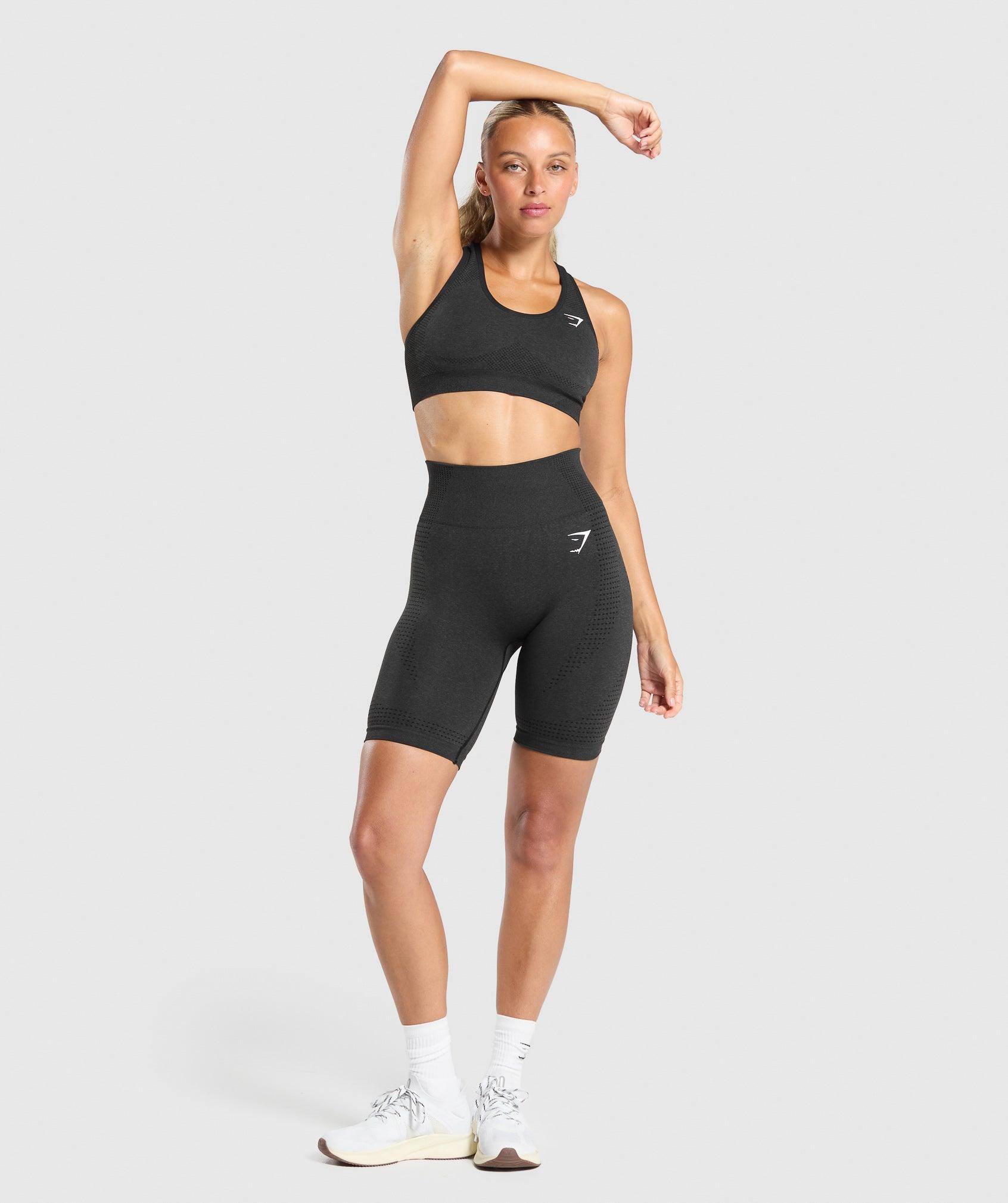 Gymshark Vital Seamless 7" Shorts - Black Marl Female Product Image