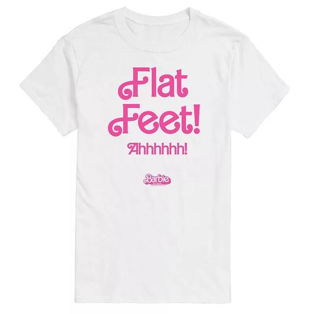 Big & Tall Barbie The Movie Flat Feet Graphic Tee, Mens Product Image