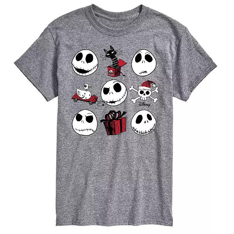 Disneys The Nightmare Before Christmas Jack Grid Tee, Mens Product Image