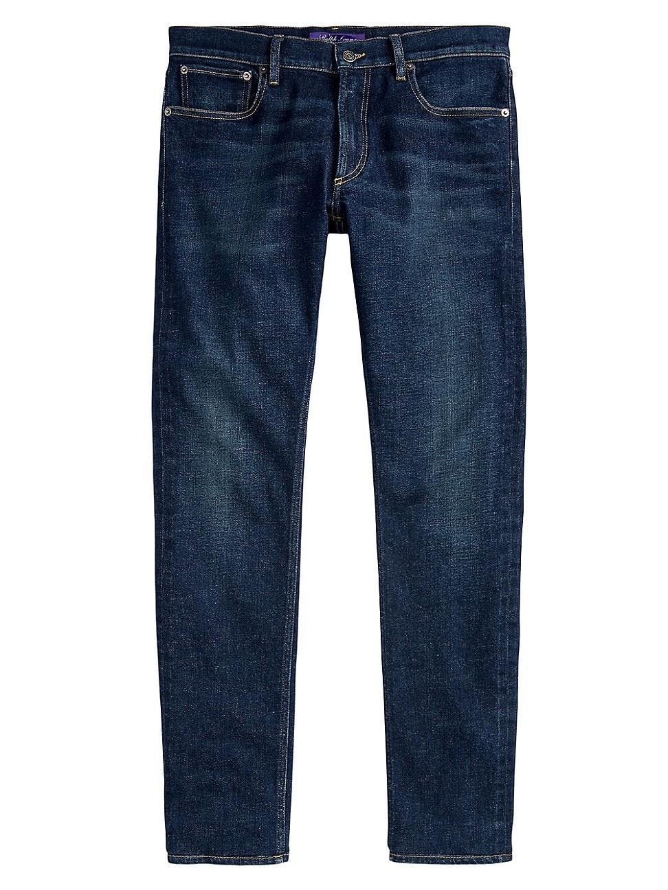 Mens Slim Fit Full Mid-Rise Jeans Product Image