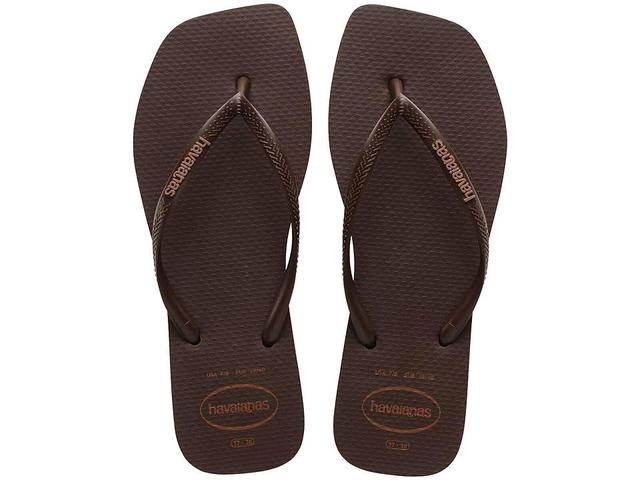 Havaianas Slim Logo Pop-Up Flip Flops (Dark ) Women's Sandals Product Image