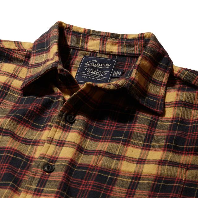 Shady Grove Stretch Flannel Shirt - Navy Red Ecru Product Image