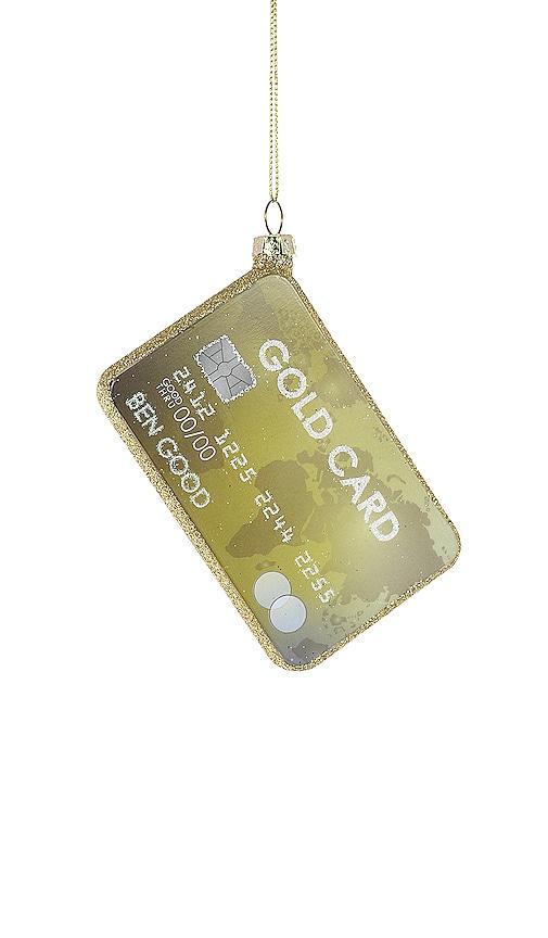 Gold Card Ornament Product Image