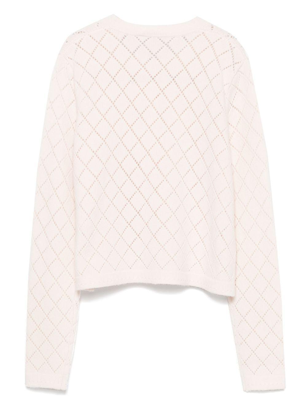 ZIMMERMANN Illustration Cardigan In Pink Product Image