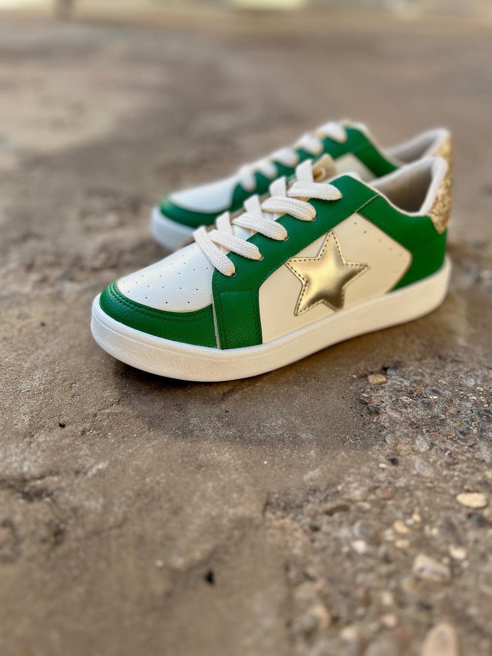 Green & Gold Game Day Sneakers Product Image