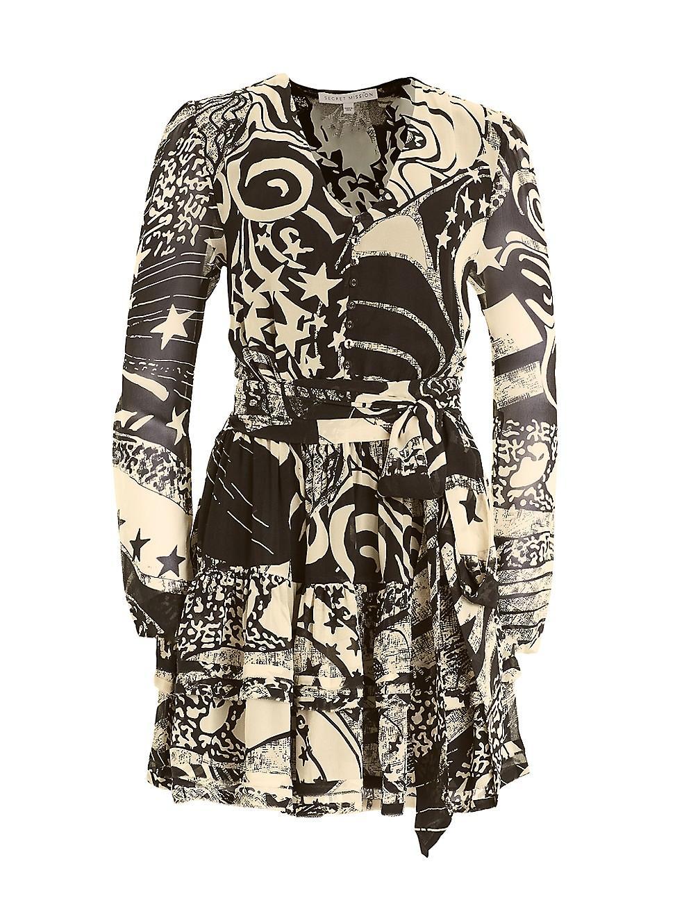 Womens Sandie Printed Minidress Product Image