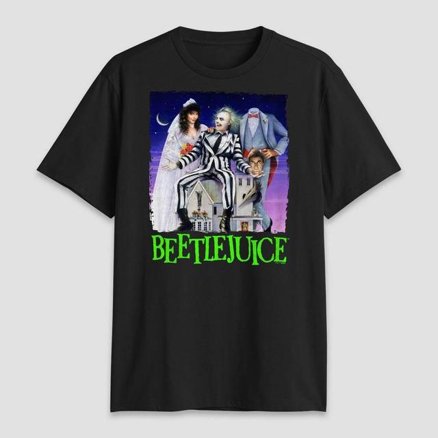 Mens Beetlejuice Graphic T-Shirt - Black Product Image