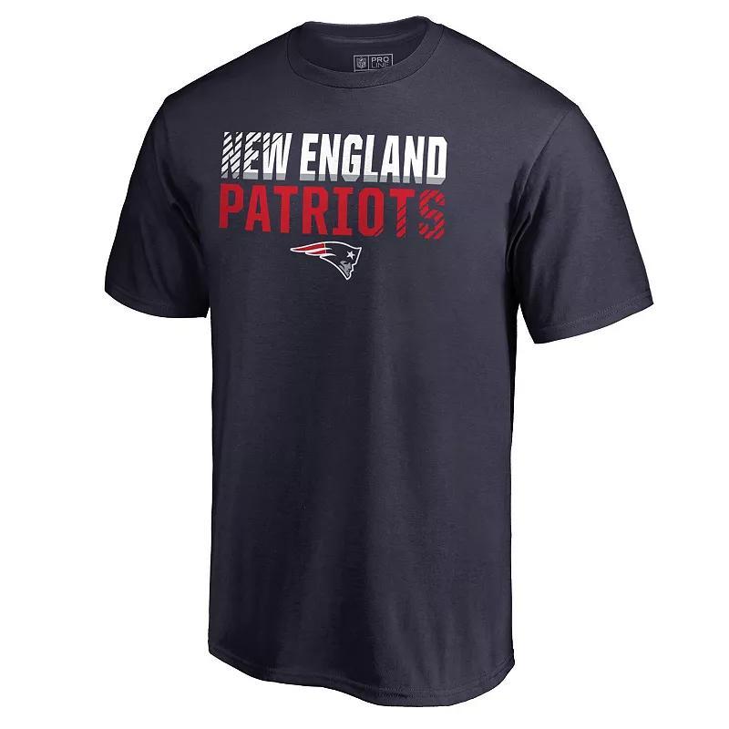 Mens NFL Pro Line New England Patriots Iconic Collection Fade Out T-Shirt Blue Product Image