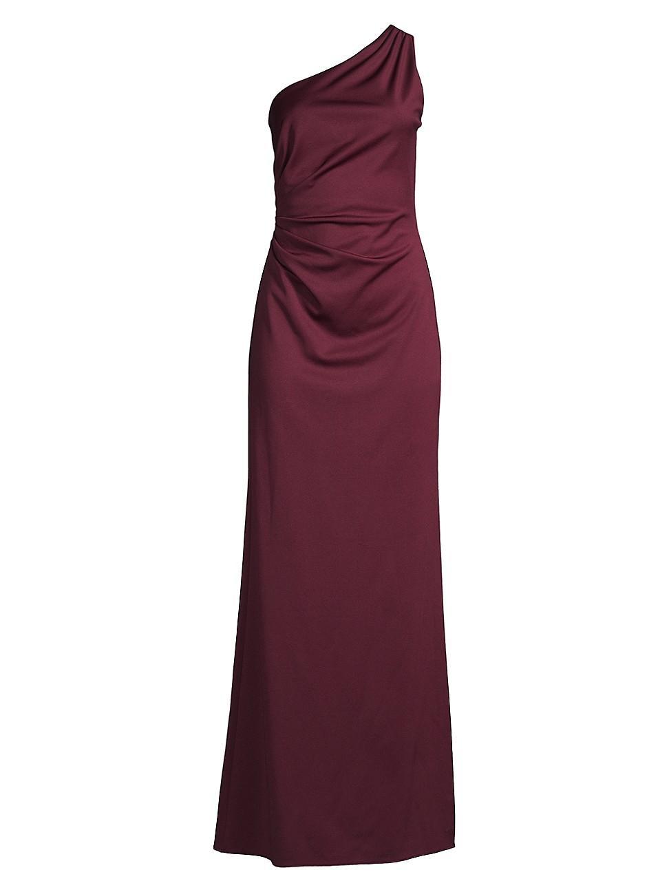 Sachin & Babi Cece 4-Way Stretch Crepe Gown - Deep Wine - Size 12 Product Image