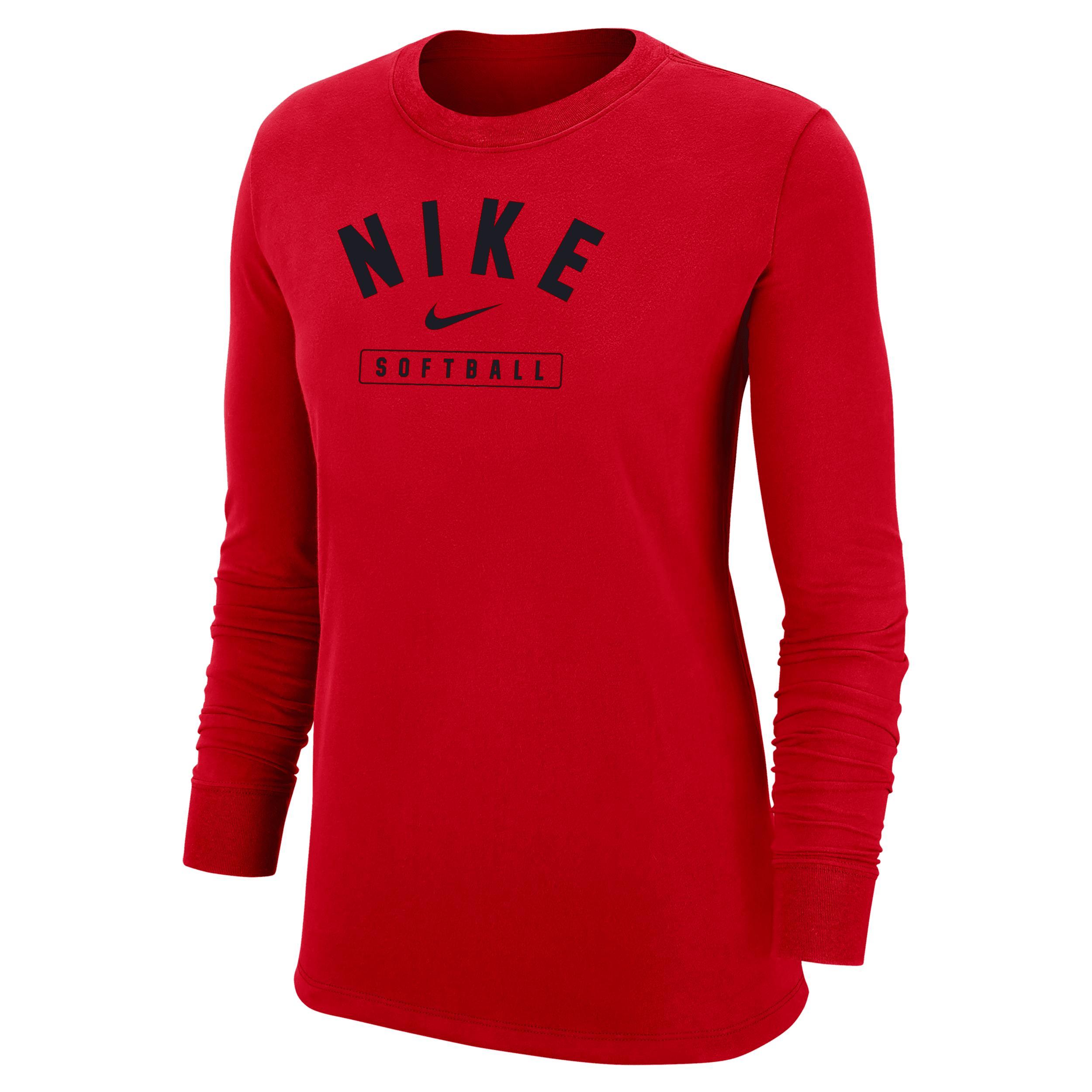 Nike Women's Softball Long-Sleeve T-Shirt Product Image