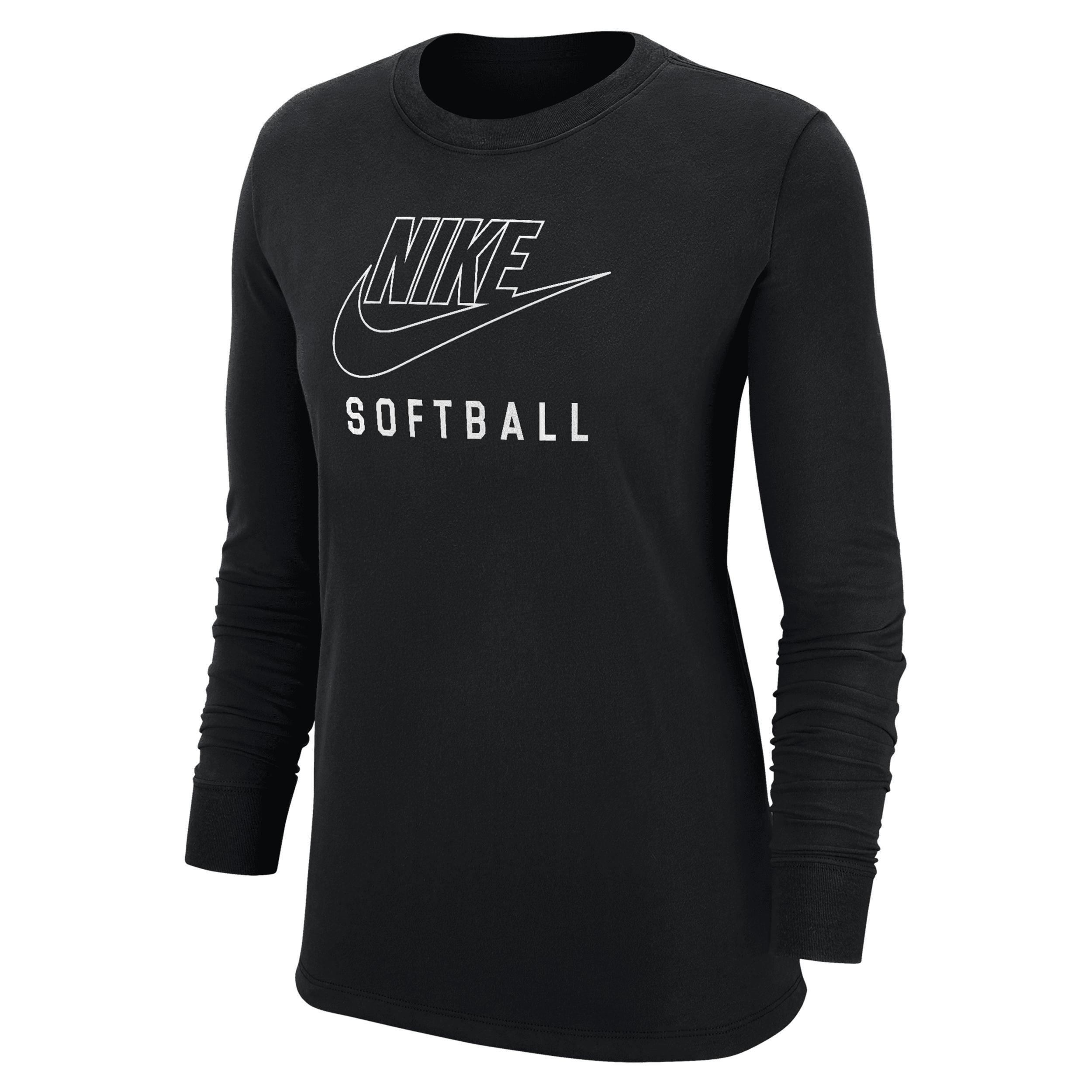 Nike Womens Swoosh Softball Long-Sleeve T-Shirt Product Image