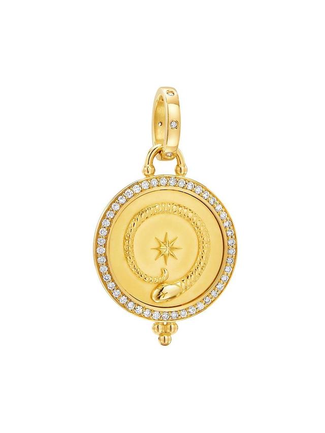 Womens Terra 18K Yellow Gold & Diamond Pendant Product Image